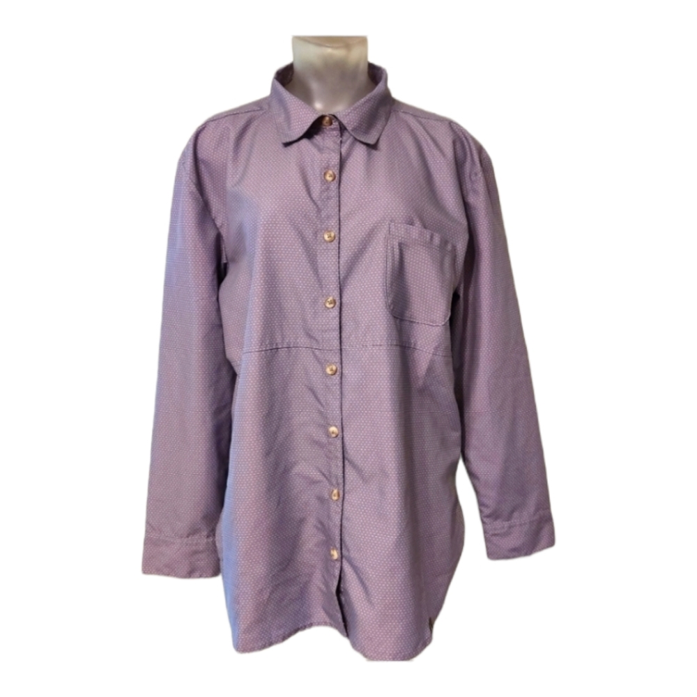 The north face long Sleeve Stevie Woven shirt Size L Outdoor  Hiking Gorpcore